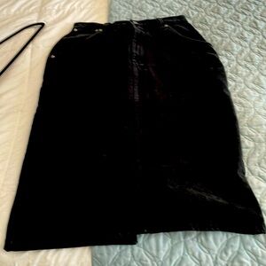 Bill Blass vintage black denim skirt size 12